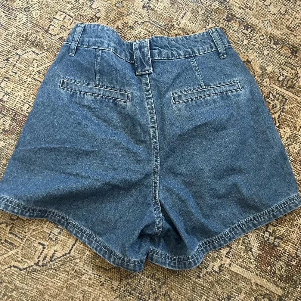 NWOT Amazon Sailor Blue Denim Shorts - Picture 3 of 8